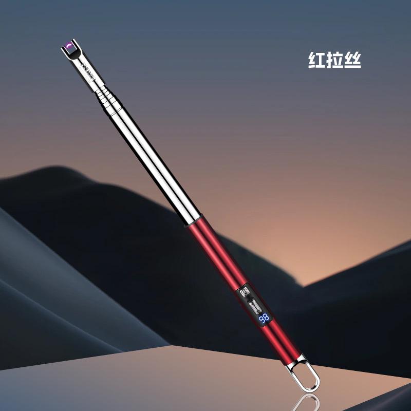 NEW High Quality Extra-long Telescopic Tube Igniter Battery Charge Times USB Charging Arc Pulse Lighter Cigarette Accessories