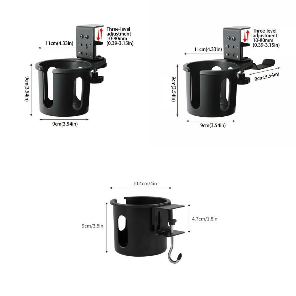 360 Degree Rotating Desk Mug Bracket Non Slip Clip On Cup Holder Table Cup Holder Home Office