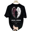 Good Goods 100% Cotone Puro alla Moda Ruvido Bello T-shirt a Maniche Corte da Uomo Marchio Trendy di Fascia Alta Top Ampio a Maniche Corte Girocollo