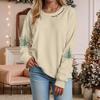 Ladies' Loose Comfortable Casual Fashionable Christmas Printed Hooded Sweatshirt