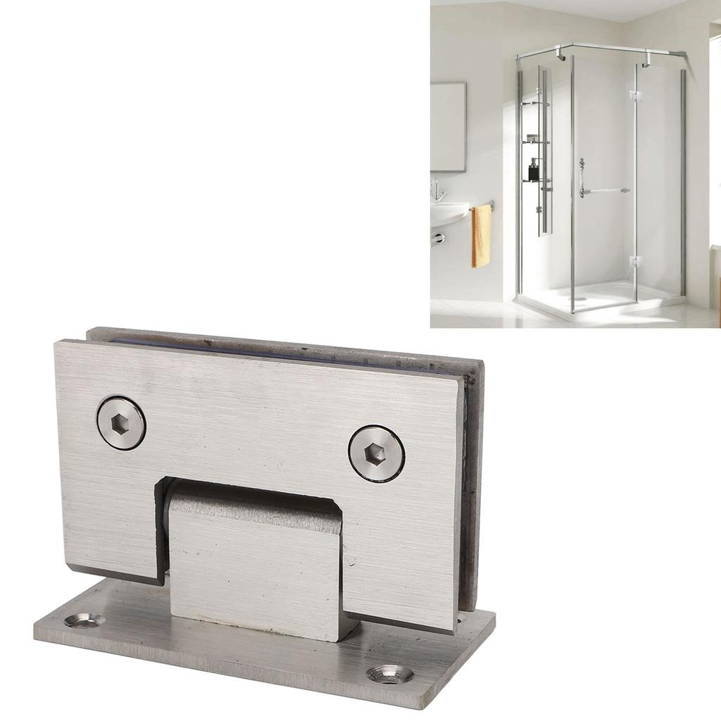 Glasduschtürscharniere 90 Grad Schwerlast Edelstahl Schrank Wand zu Glas Beschläge Ersatzteil