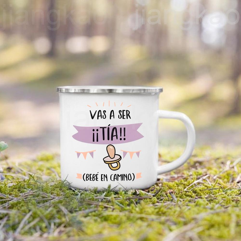 Ihr werdet Großeltern Tante Papa Baby Unterwegs Aufdruck Tasse Schwangerschaftsankündigung Kaffeetasse Baby Enthüllungs Tassen für die Familie