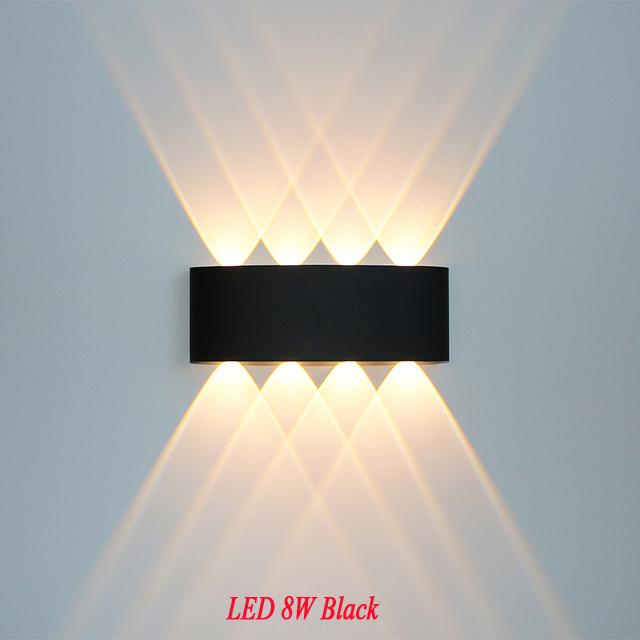 IP65 LED Wall Lamp Outdoor Waterproof Garden Lighting Aluminum AC86-265V Indoor Bedroom Living Room Stairs Wall Light  NR-184