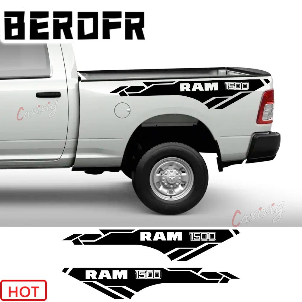 Stickers For Dodge Ram 1500 Hemi Rebel Truck Back Door Side Graphics Stripes Styling Decal Vinyl Cover Auto DIY Accessories ZZ9