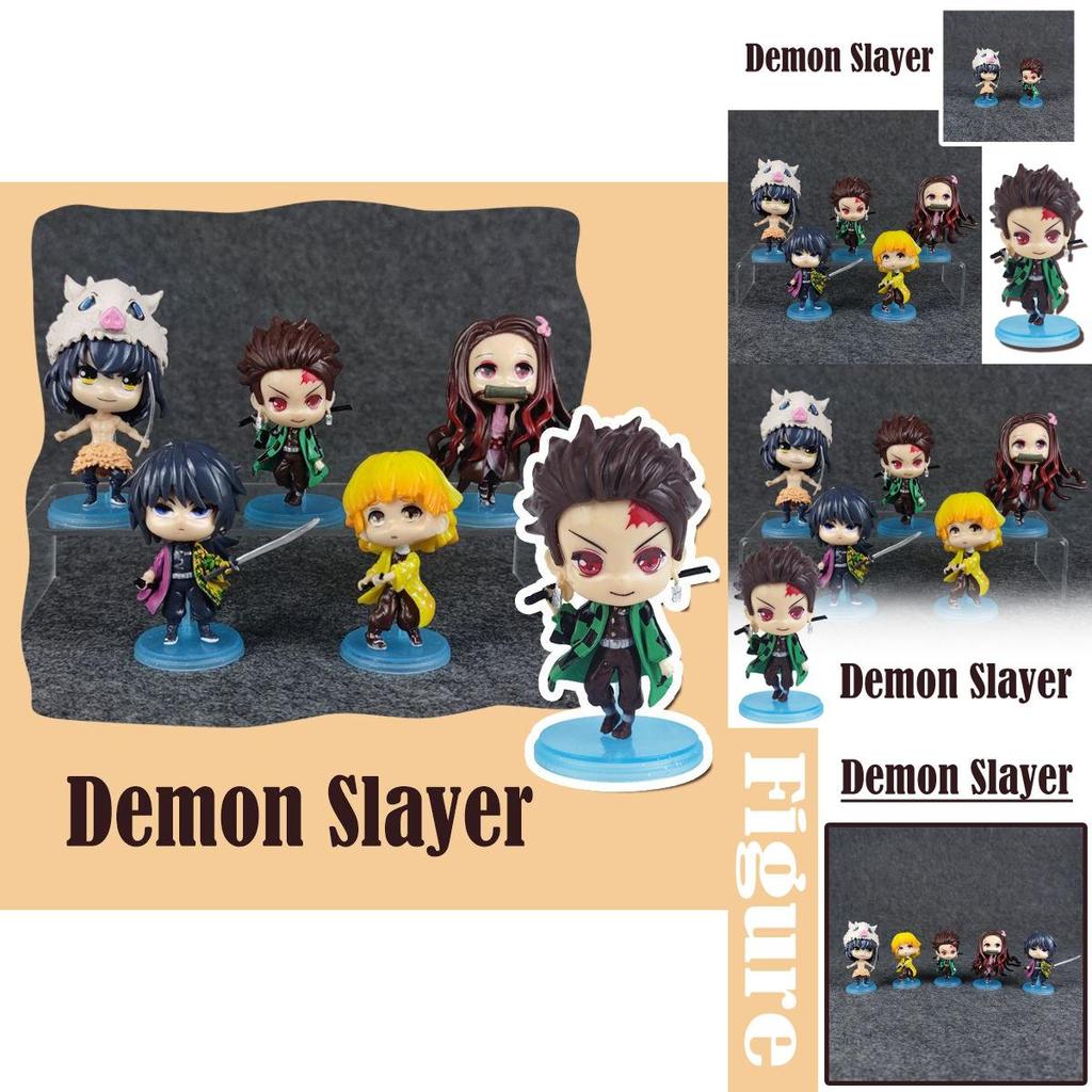 Unique Demon Slayer Q Doll Collectibles Perfect For Otaku Themed Desktop Decor