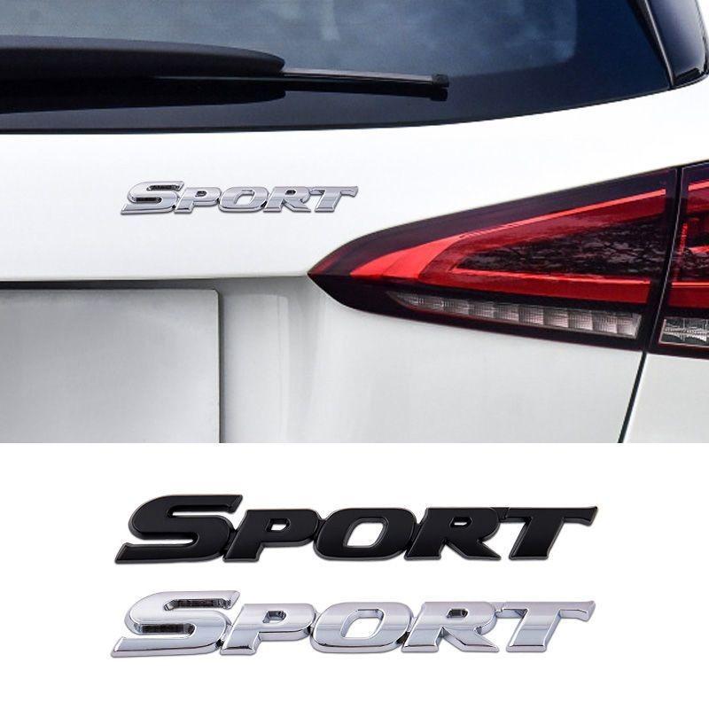 SPORT General Motors Body Metal Letter Modified Car Stickers Rear Personalized Decorative Stickers Scratch Covering