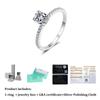 Fashion Real Oval Egg Shape Moissanite Ring 1CT D Color Diamond Pure S925 Sterling Silver for Women Wedding Fine Jewelry