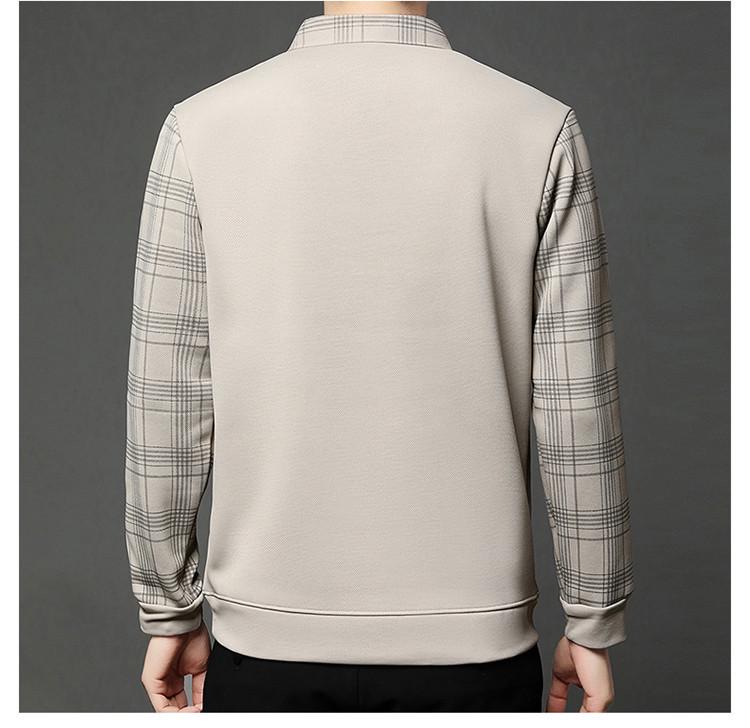 Men's Autumn/Winter Faux Two-Piece Fleece Polo Base Layer Shirt