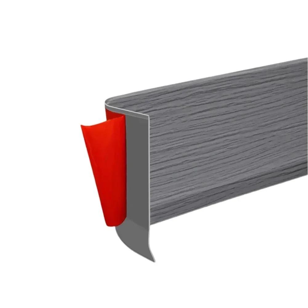 

1Pc 39.37/118.11in Adhesive Pvc Wall Trim Line Skirting Board Waterproof Baseboard Wallpaper Sticker For Living Room Home 1mx8cm