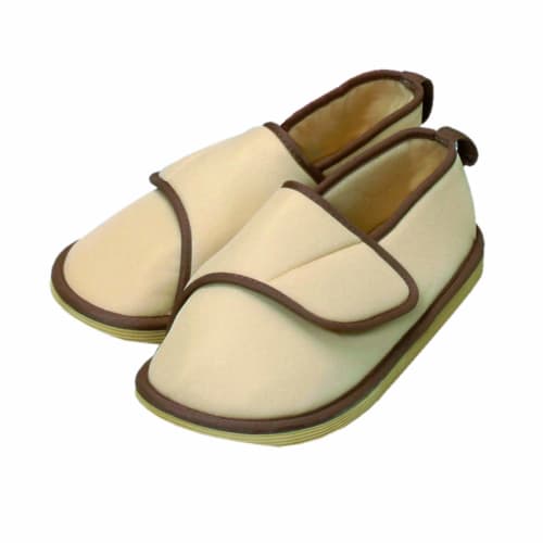 Taketora Fall Prevention Shoes with Toe, Beige, Size L