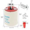 5pcs E26 Ceramic Light Socket High Temperature Resistance Porcelain Lamp Holder for Incandescent Lamp / Led Light Bulbs with Connecting Wire
