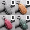 Leather Car Key Case Cover Holder Keychain Shell for Buick Verano Envision Avenir Lacrosse Regal Encore Excelle Enclave Anthem