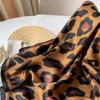 Leopard Print Silk Scarf for Women Girls Square Necktie Neck Scarf Fashionable and Versatile Accessory for Any Outfit