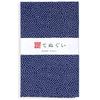 KOMESICHI Irodori Small Pattern Tenugui Navy Blue Set Set of 33 X 88cm (Tenugui) B, Anti-Fray Finish, 3, Approx.