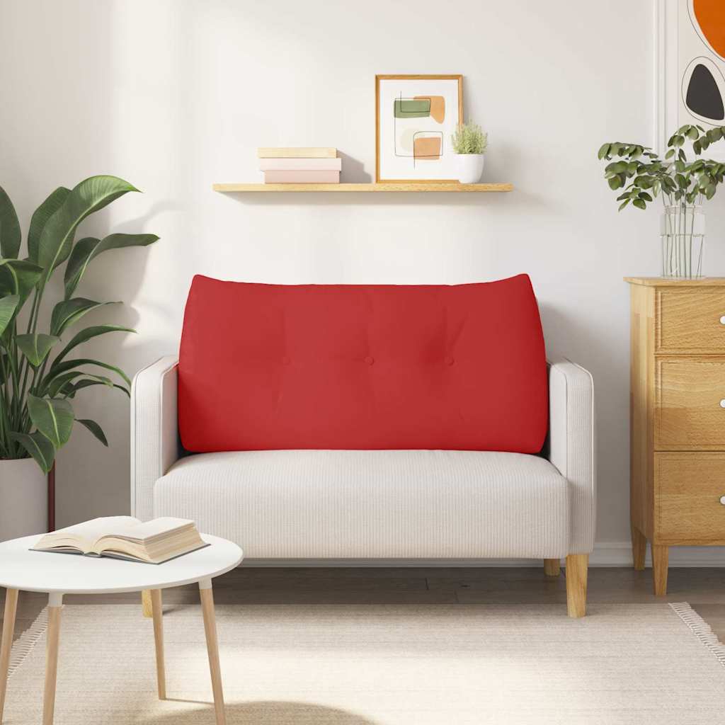 Back Cushion Red 100 x 24 x 50 cm Fabric
