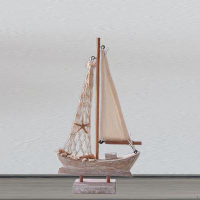 Mini Segelboot Modell Mittelmeer Holz Dekoration Holz Segelboot für