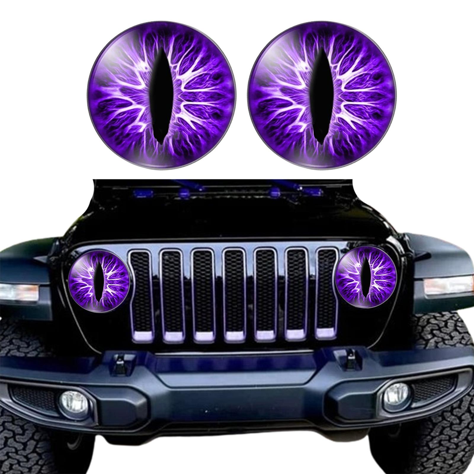 

Наклейки для фар Beast Eyes, наклейки з очима для фар Jeep, наклейка з круглими фарами, 3D стерео наклейка з очима, наклейка на фару, наклейка з круглим оком на фару