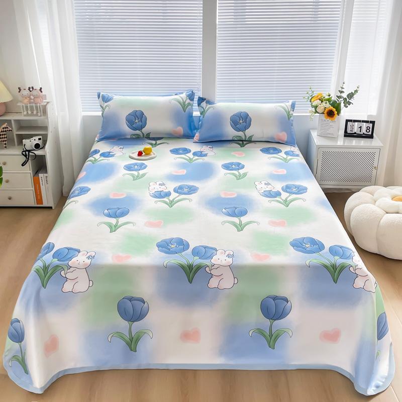 Vėsinanti plokščia paklodė su pagalvių užvalkalu Vasaros patalynė Lygi patalynė Namai Vienviečiai / karalienės dydžio paklodės rinkinys roupa de cama