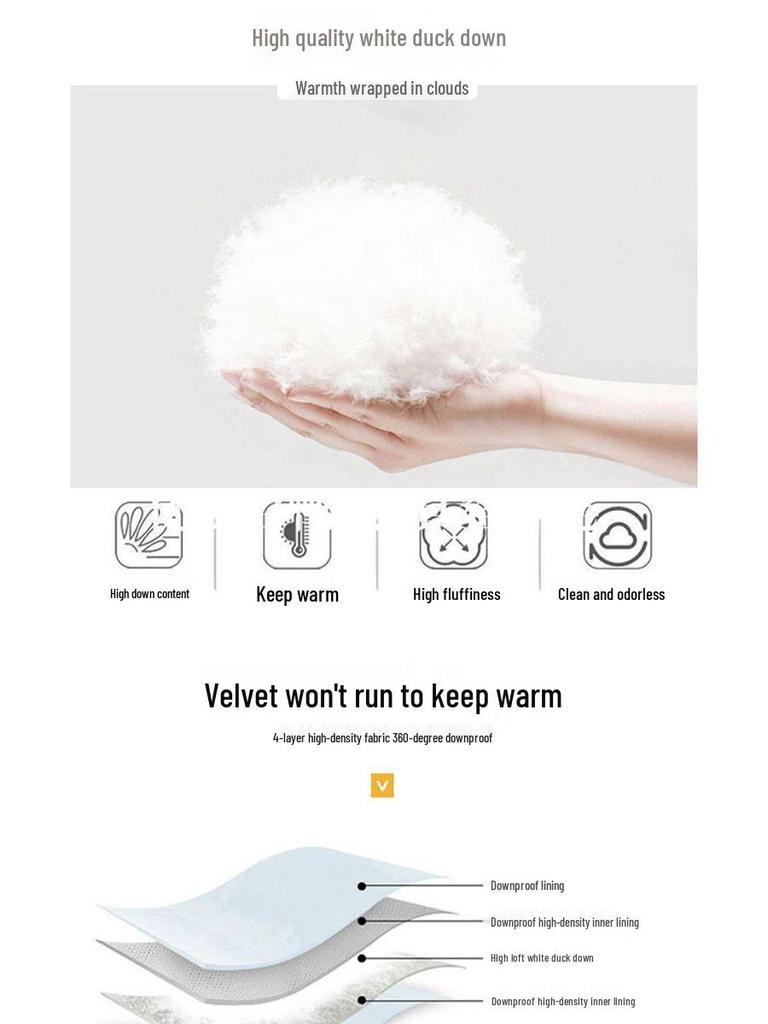 Women's 2025 Winter Hooded White Duck Down Jacket, Mid-Length, Loose Fit, Korean Style.