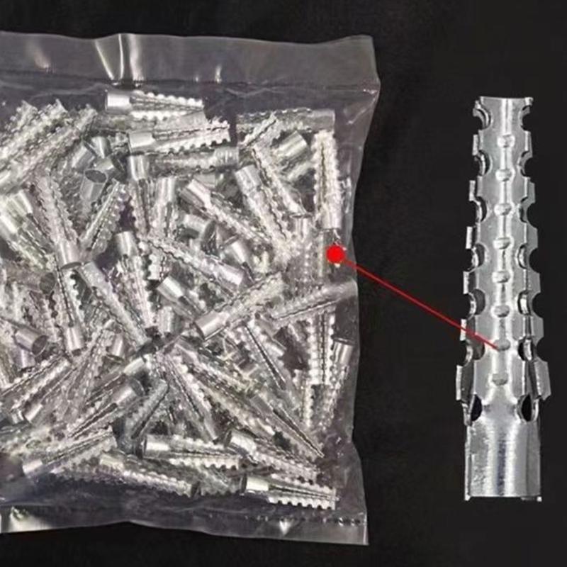 50Pcs Metal Expansion Screws Pipe Drilling Plug High Strength Metal Fasteners Expansion Tube Tapping Screws