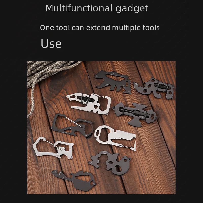 Animal Shape Multifunctional Keychain Tool: EDC Outdoor Accessory