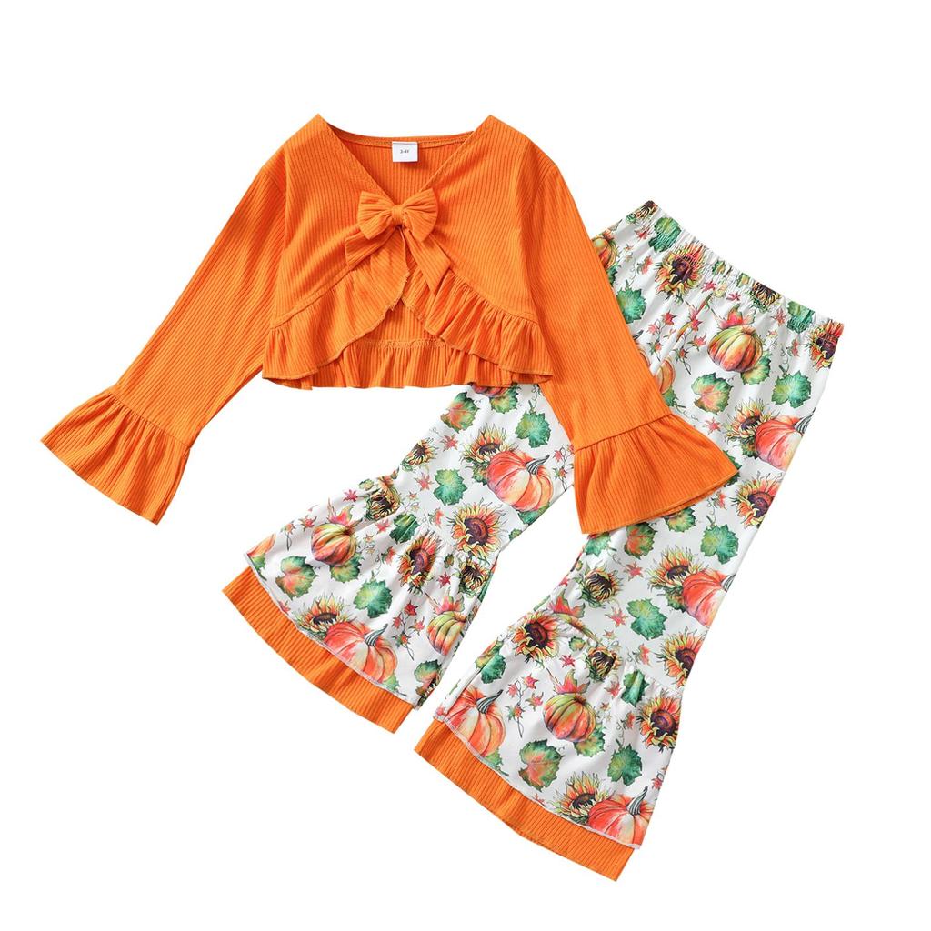 Buy 2Pcs Kids Halloween Outfits, Solid 
