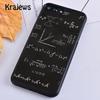 Krajews Math Formulas of Rubber Equations Phone Case For IPhone 18 17 Air 16 15 14 Plus 11 12 13 Pro Max Coque Fundas
