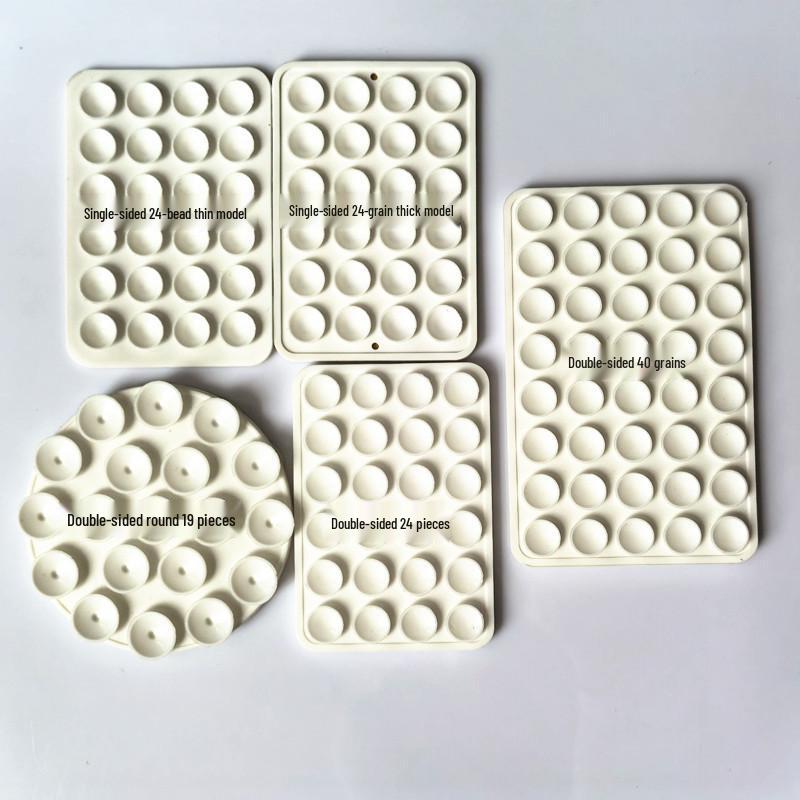 Adesivos de Ventosa de Silicone Dupla Face para Celular – Disponíveis em Conjuntos de 19, 24, 40, 48 e 80. Design Redondo e Espessado.