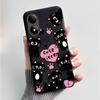 Custodia con Stampa per ZTE Blade A33S A34 Guscio Nero in Morbido Silicone per ZTE Blade A31 Plus Custodia Carina con Fiori e Cartoni Animati