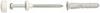Toilet Bowl Mounting Pins - White Set