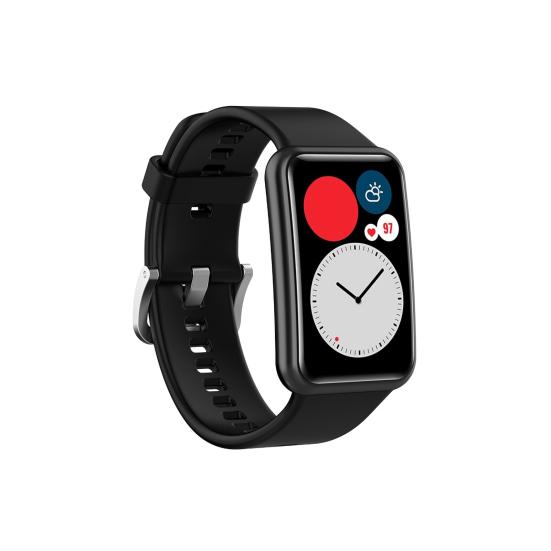 1 Sett Klokkereim Myk Justerbar Silikon Armbånd Erstatning for Huawei Watch Fit (TIA-B09/TIA-B19)