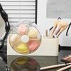 Storage Rack with Clear Windmill Shape Organizer Large Capacity Cosmetics Organizer Dustproof Cosmetic Case for Bathroom Desktop