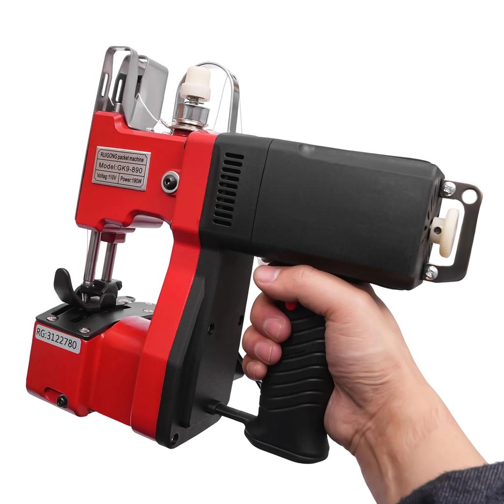 Industrial Portable Electric Bag Stitching Closer 110V Sack Closer Electric Bag Sewing Machine Leather and Canvas Sewing Machine