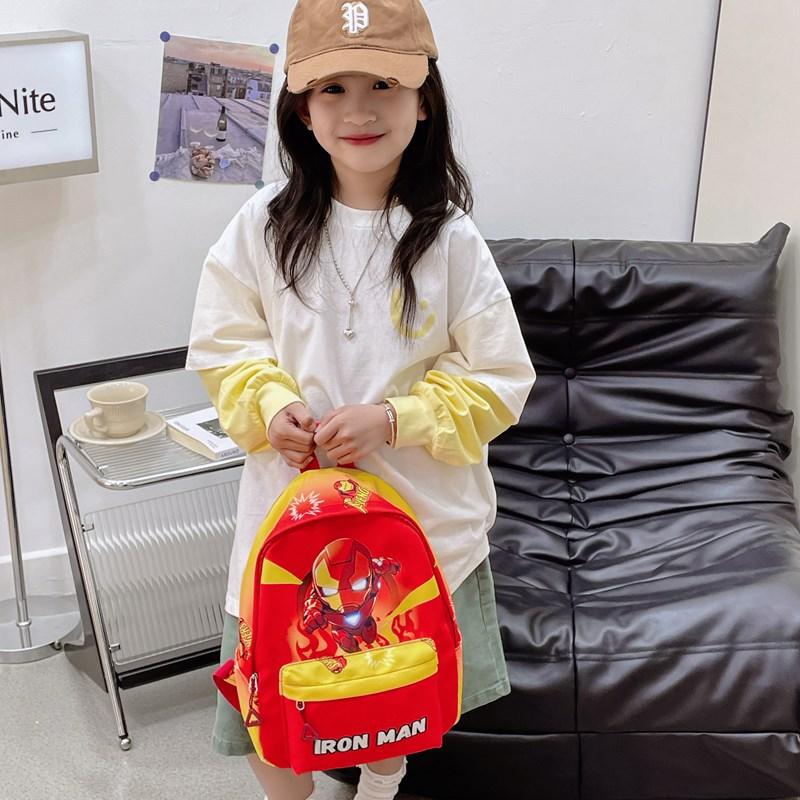 Kindergarten Baby Schoolbag Cartoon Animation Fashion Printing Boys And Girls Backpack Large Capacity Children'S Backpack