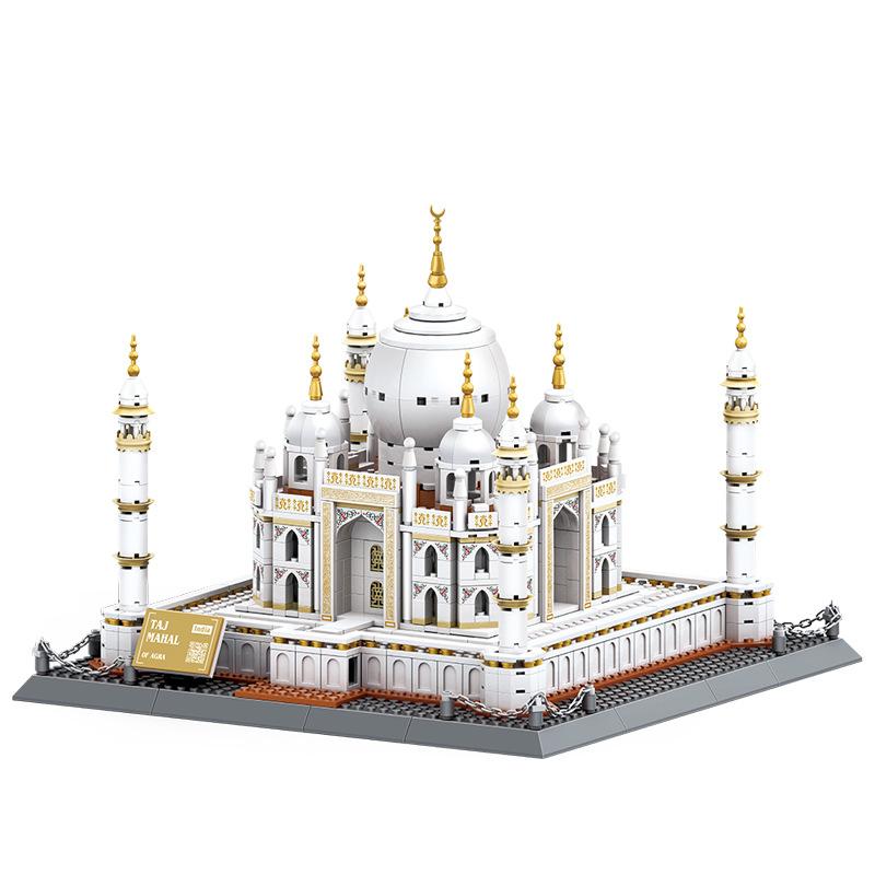 1113PCS World Architecture New Verson Taj Mahal-Agra India Building Blocks Bricks Assembled Decoration Collection Toy Girls Gift