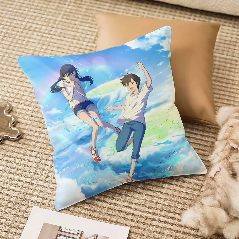 Your Name - Kimi no Na wa Pillow Case Anti-dustmite Invisible zipper Sofa Bed