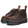 Neue Lochaffen-Gesicht Lokomotive Stiefel Damen Oberleder Kurze Stiefel Runde Spitze Herren und Damen Dicke Sohle Vielseitig Muffin-Sohle