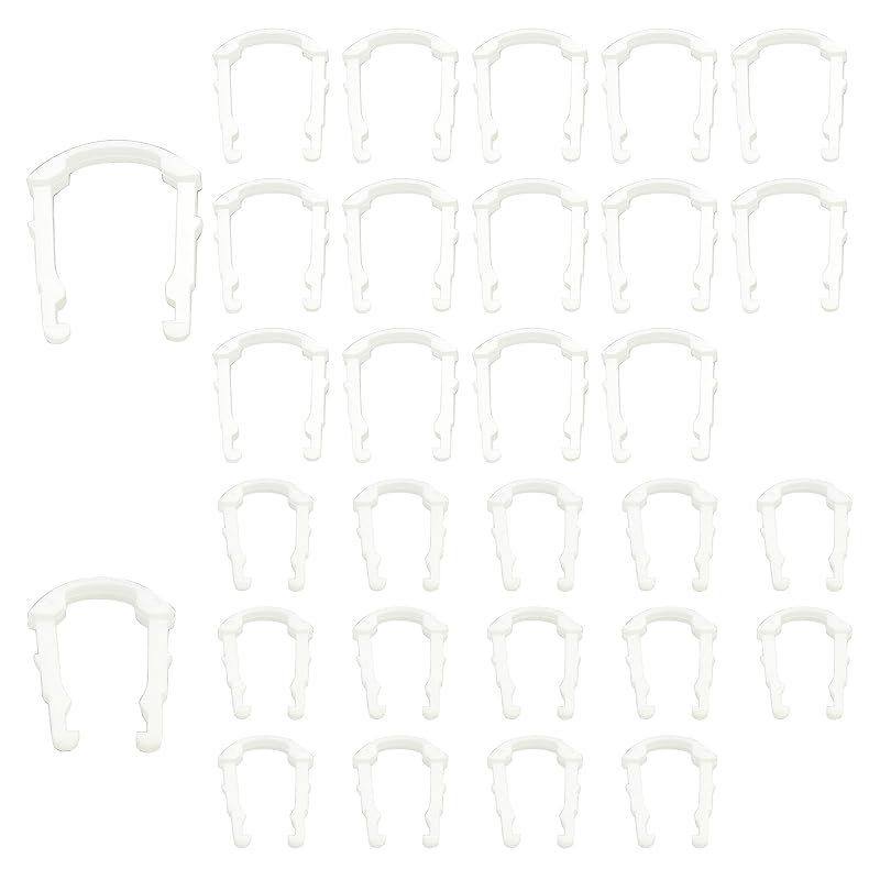 Siptenk 30 PCS Fuel Line Retainer Clips, 1/2" 5/8" OD Fuel Line Repair Retaining Nylon Clips Assortment Kit 800-040 800-041