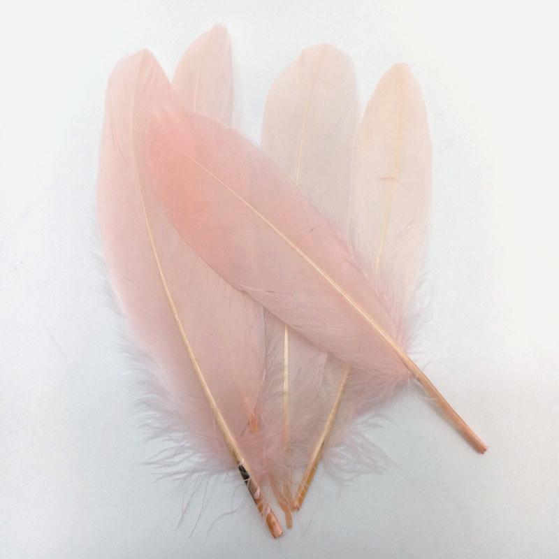 20PCS Hard Stick Colourful Goose Feathers Plumes Swan for Home Decoration Crafts DIY Jewelry Making Table Centerpieces 15-20cm