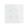 1/2/3/4gang TUYA EU WiFi Smart Touch Switch Neutral Wire/No Neutral Wire Required Wall Touch Switch Work With Alexa Google Home