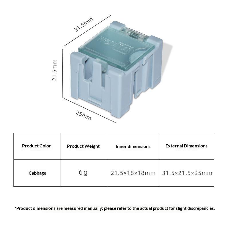 5Pcs Splicable Mini Electronic Component Storage Box Detachable Organizer Case For Resistor Ic Patch Screw Small Hardware Parts