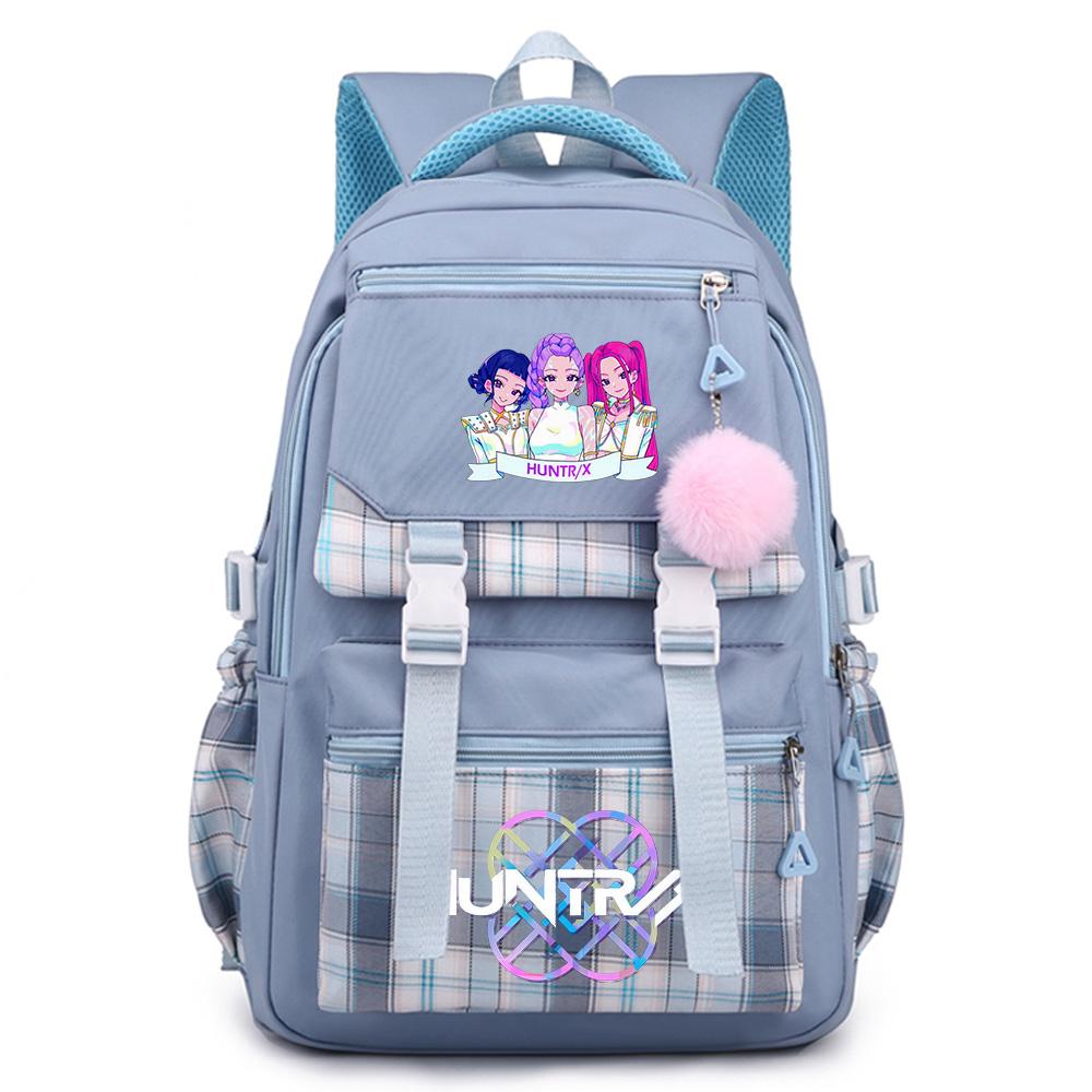 Niedlicher Cartoon K-Pop Aufdruck Rucksack mit großem Fassungsvermögen für Teenager Schüler Mädchen Junge Schultasche Buchtasche Kindergeschenk Damen Wasserdichte Reisetasche Mochila