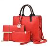 3 in 1 Women Bag Shoulder Handbag Women Vintage Messenger Bags Fashi Luxury Top-Handle Composite Bag Purse Wallet Leather