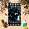 Carolina Panthers (1) Theme Beach Towel Sand Resistant Soft And Comfortable Suitable For The Pool Camping Yoga And Diving A Travel