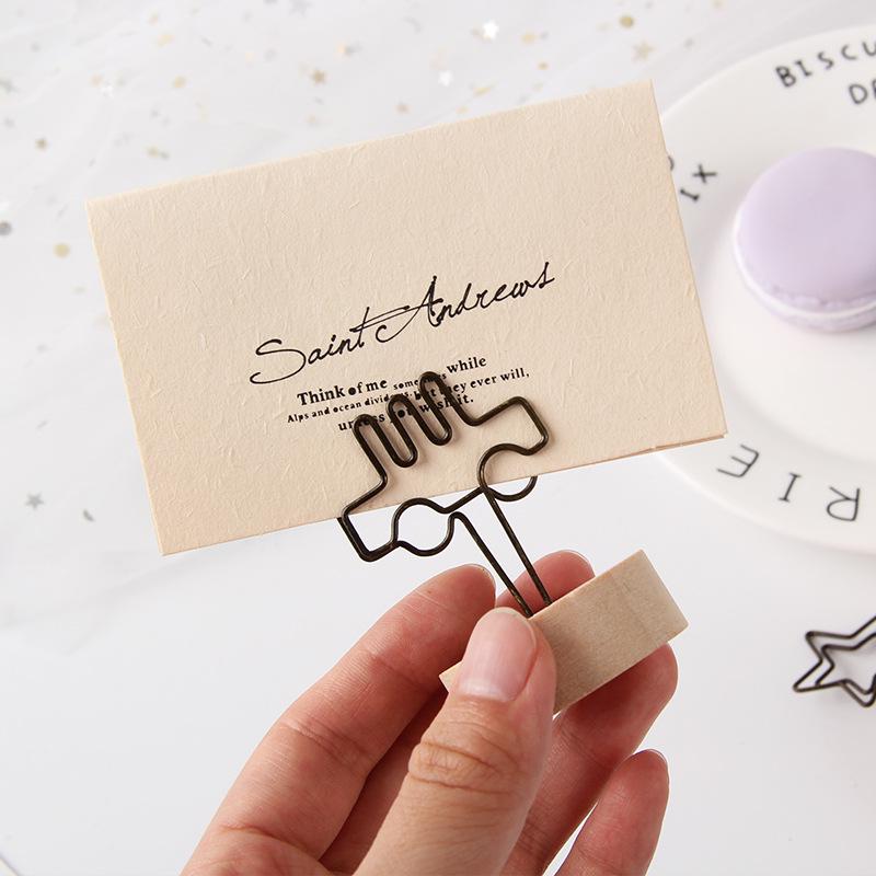 Retro Wooden Memo and Photo Clip - Cute Home Decor Ornament