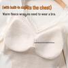 LANGSHA Women's Thermal V-Neck Seamless Base Layer with Built-in Bra