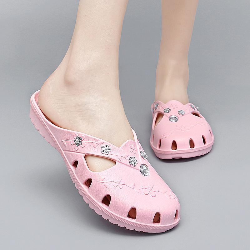 2025 Womens Casual Clogs Breathable Beach Sandals Home Shoes for Women Valentine Slippers Summer Slip On Women Flip Flops Shoes