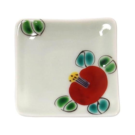 Tama Ari Hasami Ware Kousou Kiln Nishiki Tsubaki Chopstick Rest Small Plate