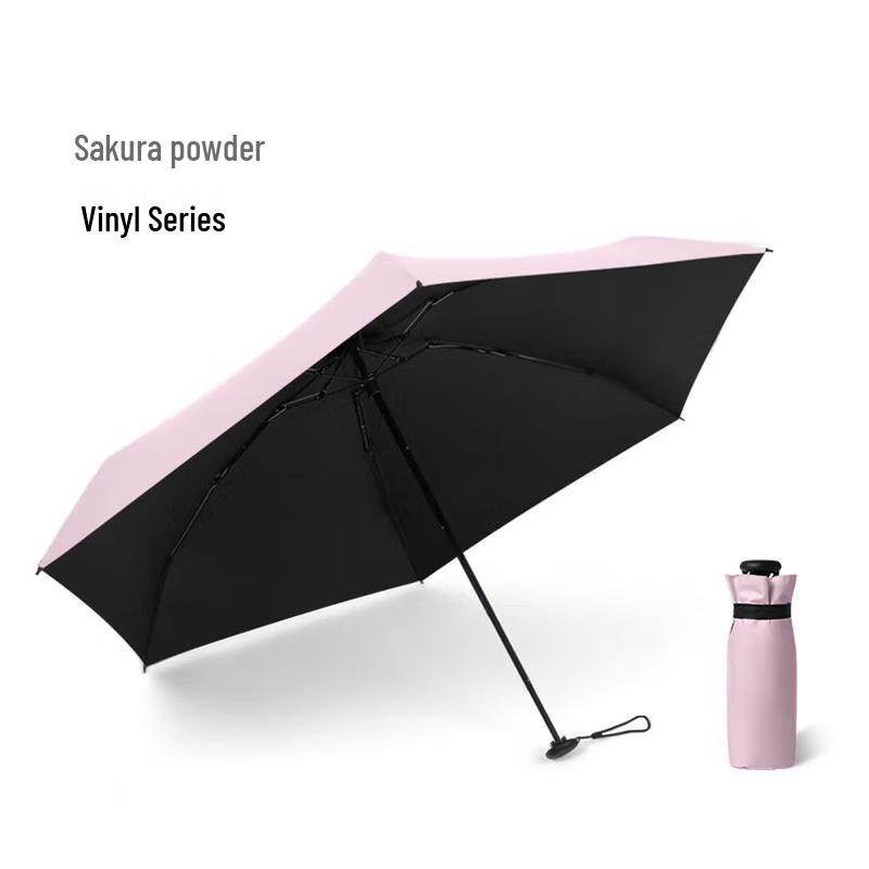 Ultra-Compact 5-Fold UV Protection Travel Umbrella