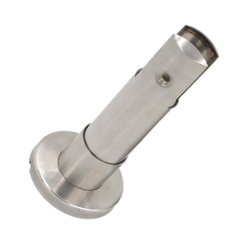 Multitool Partition Support Foot Stainless Steel Glass Fence Clamp for Public Bathroom Toilet Restroom Support Supplies